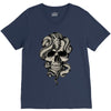 skull snake V-Neck Tee