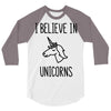 i believe in unicorns 3/4 Sleeve Shirt