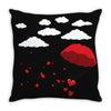 Heart Balon Throw Pillow