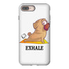 yoga pug exhale iPhone 8 Plus Case