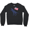 Patriotic T-Rex Crewneck Sweatshirt