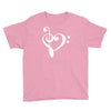 music heart rock baseball jersey Youth Tee