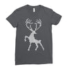 christmas deer Ladies Fitted T-Shirt