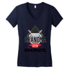 [granma name]proud grandma graduate 2018 Women's V-Neck T-Shirt