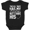 military has my soldier i have his heart Baby Bodysuit