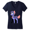 yorkie palette custom Women's V-Neck T-Shirt