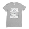 you can almost hear the fish laughing! Ladies Fitted T-Shirt