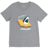 reading is jawsome V-Neck Tee