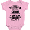 Super Cool Gran Of A Freaking Awesome Grandson Baby Onesie