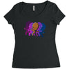 dancing groot Women's Triblend Scoop T-shirt