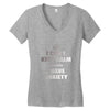 i can't keep calm because i have anxiety Women's V-Neck T-Shirt
