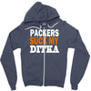 chicago bears tee packers can suck my ditka Zipper Hoodie