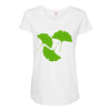 ginkgo leaves Maternity Scoop Neck T-shirt