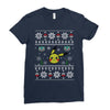 pokemon christmas ugly Ladies Fitted T-Shirt