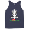 disc golf frisbee leaning on target basket innova Tank Top
