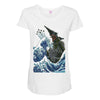 kaiju wave Maternity Scoop Neck T-shirt