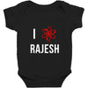i heart rajesh Baby Bodysuit