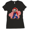 mario Ladies Fitted T-Shirt