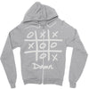 tic tac toe draw Zipper Hoodie