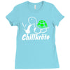 chillkrote smoke weed punk gras Ladies Fitted T-Shirt