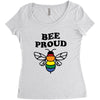 Bee proud Women's Triblend Scoop T-shirt
