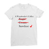 a woodworker's Ladies Fitted T-Shirt