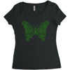 liver cancer butterfly Women's Triblend Scoop T-shirt