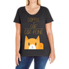 cattfeine mug Ladies Curvy T-Shirt