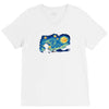 super starry night V-Neck Tee