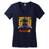 training to beat saiyan or at least warrior anime gym workout lifting Women's V-Neck T-Shirt