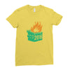 2016 dumpster fire Ladies Fitted T-Shirt