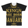 kings are born in january All Over Men's T-shirt