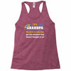 mischief with grandpa Racerback Tank