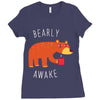bearly awake Ladies Fitted T-Shirt