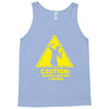 caution shapes being thrown printed Tank Top