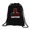 sith happens Drawstring Bags