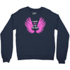 i wear pink for my mom Crewneck Sweatshirt