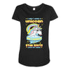 5  unicorn stab idiots Maternity Scoop Neck T-shirt