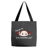 December Peeking Out Baby Girl Tote Bags
