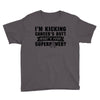 I Am Kicking Cancers Butt Whats Your Superpower? Youth Tee