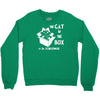 the cat in the box Crewneck Sweatshirt