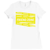 danger danger friend zone funny slogan Ladies Fitted T-Shirt