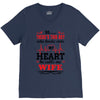 There's This Boy Who Stole My Heart He Calls Me Wife V-Neck Tee