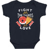 fight for the things you love pizza donuts Baby Bodysuit