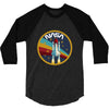 Nasa  Blue White Yellow Color 3/4 Sleeve Shirt