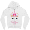 birthday unicorn family series birthday girl Zipper Hoodie
