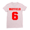 baker mayfield new jersey number Ladies Fitted T-Shirt