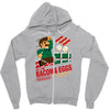 all the bacon and eggs Zipper Hoodie