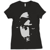 airbrushed stencil Ladies Fitted T-Shirt