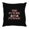 The Future is Female Throw Pillow